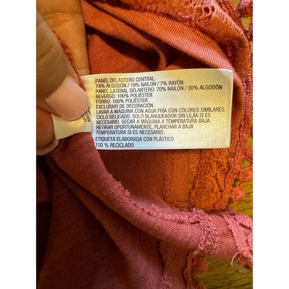 Knox Rose Blouse‎ Pullover Tank Top Crochet Lace Pattern Size Small Boho Peasant - Picture 9 of 12